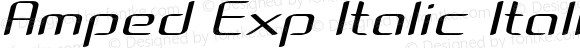 Amped Exp Italic Italic Version 1.000