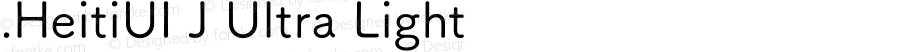 .HeitiUI J Ultra Light