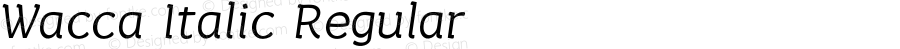 Wacca Italic Regular