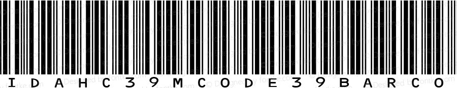 IDAHC39MCode39Barcode