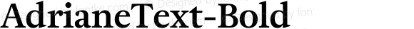 AdrianeText-Bold ☞ Version 1.002 TypeTrust Release;com.myfonts.typefolio.adriane-text.bold.wfkit2.3dbc