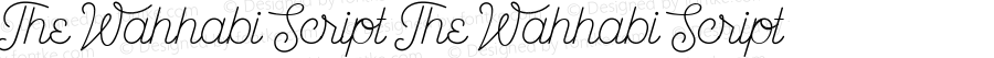 The Wahhabi Script The Wahhabi Script 1.000