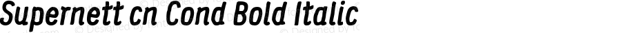 Supernettcn-BoldCondItalic
