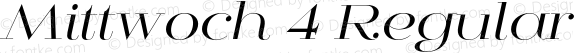 Mittwoch 4 Regular 1.000;com.myfonts.insigne.mittwoch.italic.wfkit2.3eyp