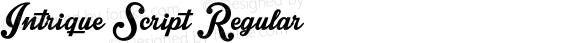 Intrique Script Regular