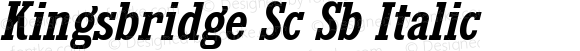 Kingsbridge Sc Sb Italic