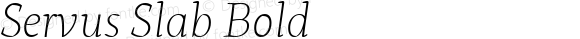 Servus Slab Thin Italic