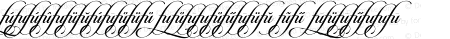 Candlescript Ligatures fu Regular Version 1.000