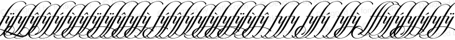 Candlescript Ligatures ff fl ft Regular 1.000