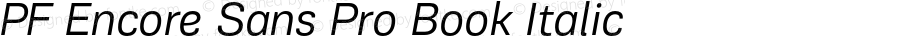 PFEncoreSansPro-BookItalic