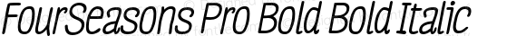 FourSeasons Pro Bold Bold Italic