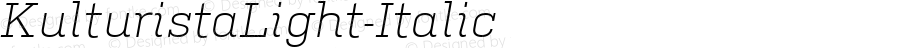 ☞KulturistaLight-Italic