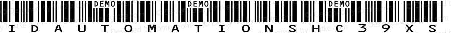 IDAutomationSHC39XS Demo Regular IDAutomation.com 2014