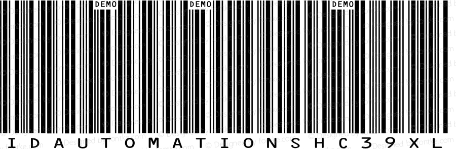 IDAutomationSHC39XL Demo Regular IDAutomation.com 2014