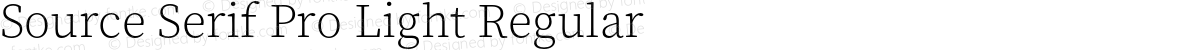 Source Serif Pro Light Regular