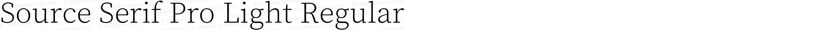 Source Serif Pro Light