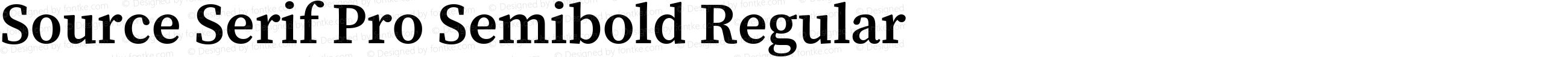 Source Serif Pro Semibold Regular