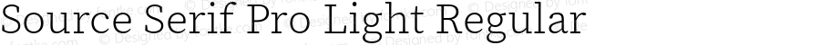 Source Serif Pro Light Regular