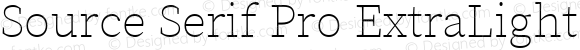 Source Serif Pro ExtraLight Regular