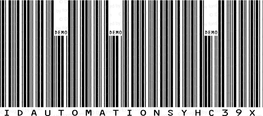 IDAutomationSYHC39XXL Demo Regular IDAutomation.com 2014