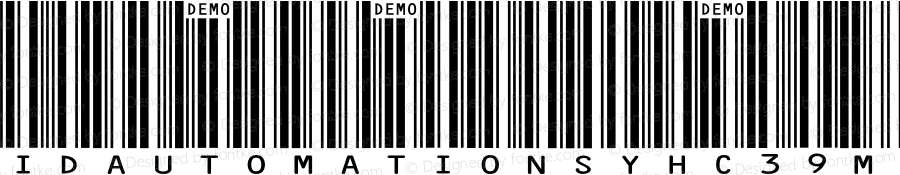 IDAutomationSYHC39M Demo Regular IDAutomation.com 2014