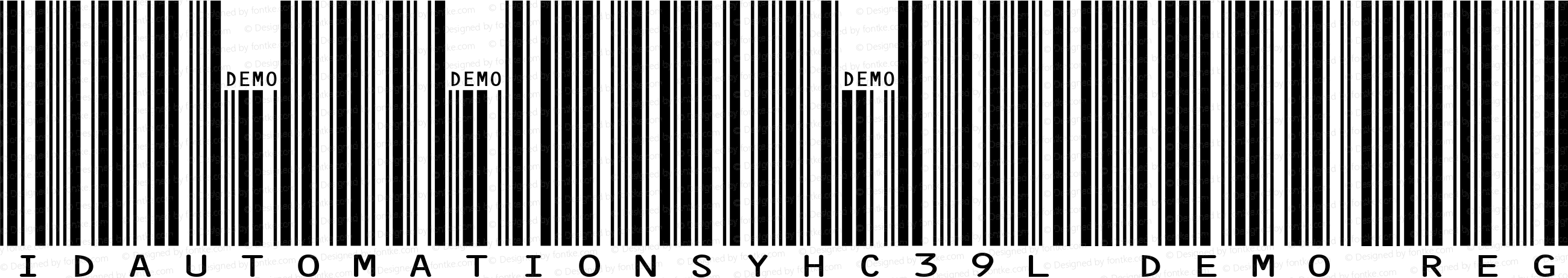 IDAutomationSYHC39L Demo Regular