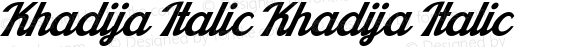 Khadija Italic Khadija Italic