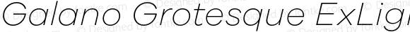 Galano Grotesque ExtraLight Italic