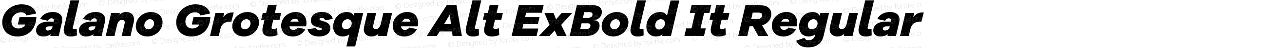 Galano Grotesque Alt ExtraBold Italic