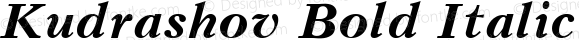 Kudrashov Bold Italic