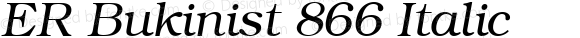 ER Bukinist 866 Italic