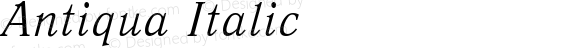 Antiqua Italic Converted from t:\ANT46___.TF1 by ALLTYPE