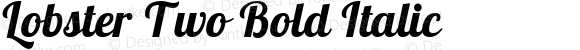 Lobster Two Bold Italic