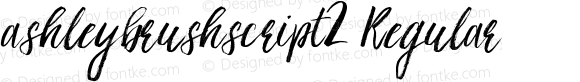 ashleybrushscript2 Regular