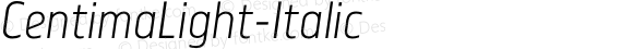 CentimaLight-Italic ☞