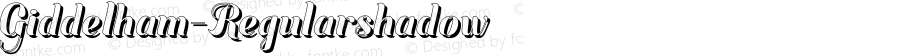 ☞Giddelham Regular-shadow