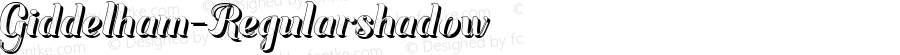 ☞Giddelham Regular-shadow