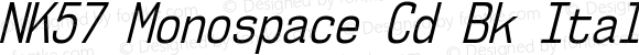 NK57MonospaceCdBk-Italic