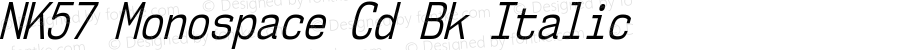 NK57 Monospace Cd Bk Italic