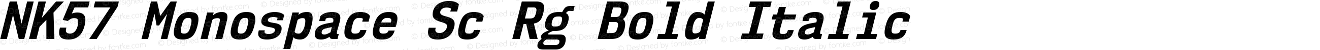 NK57 Monospace Sc Rg Bold Italic