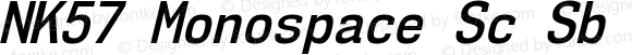 NK57 Monospace Sc Sb Italic