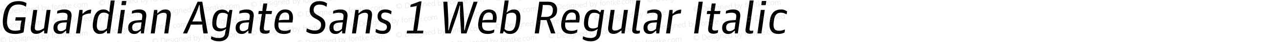 Guardian Agate Sans 1 Web Italic