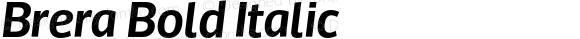 Brera Bold Italic