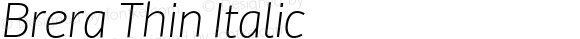 Brera Thin Italic