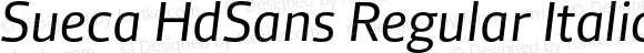 Sueca HdSans Regular Italic