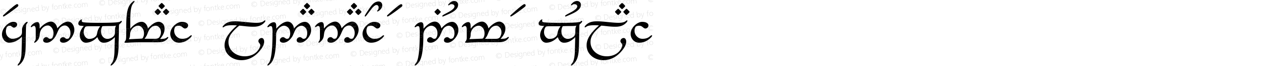 Tengwar_Eldanaro Medium