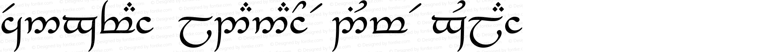 Tengwar_Eldanaro Medium