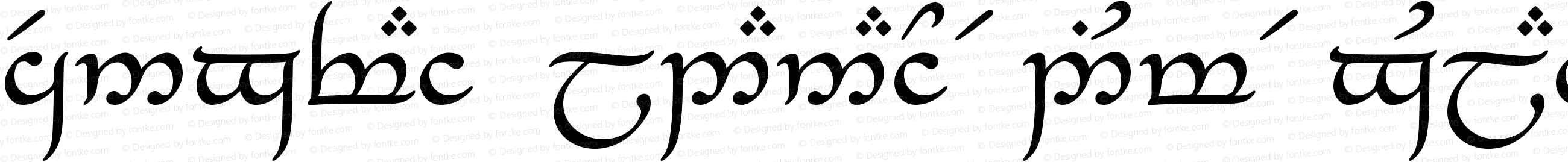 Tengwar_Eldanaro Medium