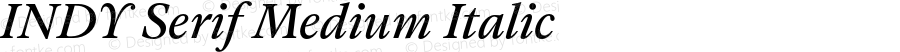 INDYSerifMedium-Italic