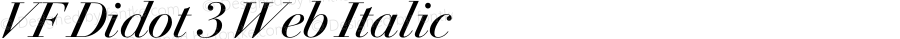 VF Didot 3 Web Italic